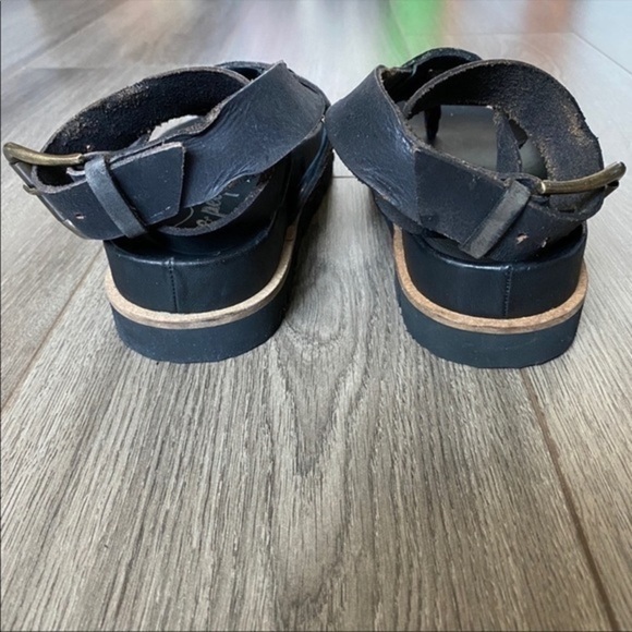 Free People Velencia Wrap Sandals In Black No Size - Picture 14 of 15